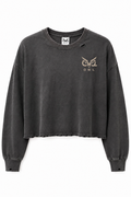 OWL One Way Living Distressed Long Sleeve